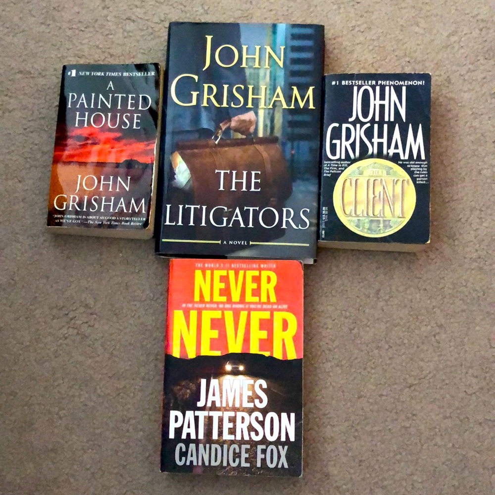 4 book pack, John Grisham & James Patterson